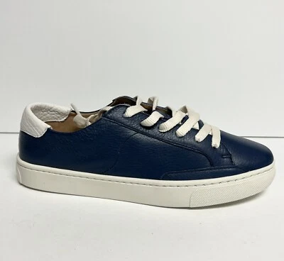 Soludos Womens Ibiza Classic Sneaker Blue Leather Size 8.5 M - Image 1 of 4