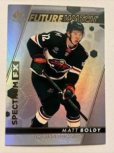 2022-23 SP Authentic - Spectrum FX Future Watch #S-90 Matt Boldy (RC) - Picture 1 of 2