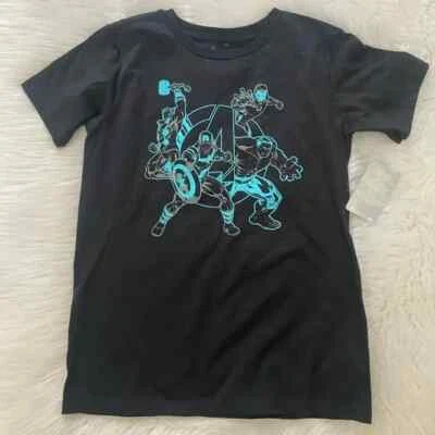 NWT-Marvel Avengers Black T-Shirt Sz XL (14) - Image 1 of 2
