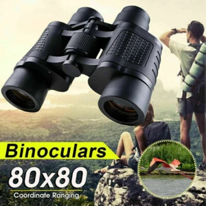 10000M 80X80 HD Military Zoom Binoculars Day/Night Army Optics Hunting Camping - Picture 1 of 19
