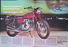 Honda 350 Four moto publicité imprimée publicité vélo magazine septembre 1972