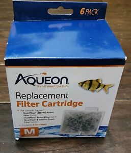 Aqueon Replacement Filter Cartridge 6 Count Size Medium