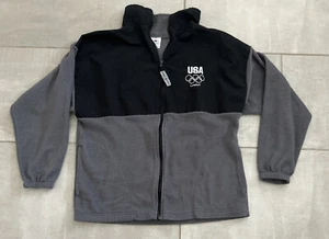 Team USA Olympia 2012 London grau schwarz bestickt Medium Full Zip Fleecejacke - Bild 1 von 7