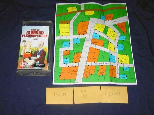TSR 1980 - They've Invaded Pleasantville game - Alien Infiltration (Punched) - Image 1 of 1