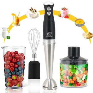 SUPERLEX Electric Hand Blender Set Lunar Whisk Chopper Bowl Stick Food Processor - Picture 1 of 12