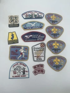 Lot Of 14 Boy Scouts Of America BSA New Jersey NJ Sussex Union Central Patches - Picture 1 of 2