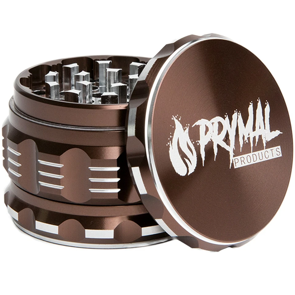 Moedor de ervas grande de alumínio - 2,5 polegadas - 4 peças por Prymal Products - Imagem 1 de 4