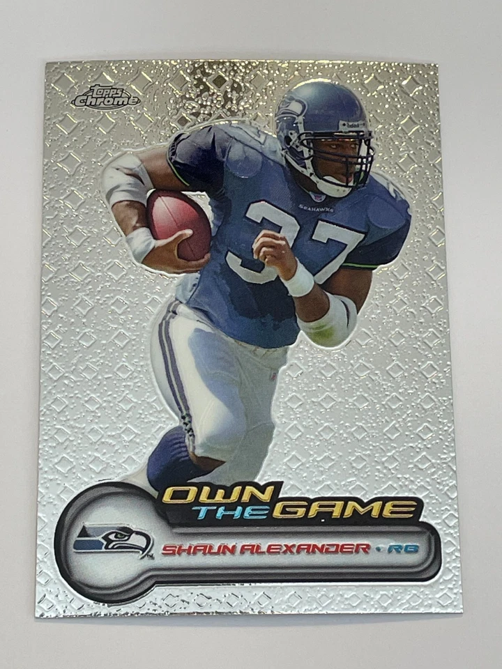 2006 Topps Chrome Football Own the Game #3 - Shaun Alexander - Seattle Seahawks - Image 1 of 2