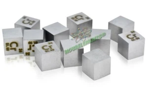 Chrom Metall Würfel, Chrom Element Probe, Chrom 10 mm Würfel 99,9% rein - Bild 1 von 4