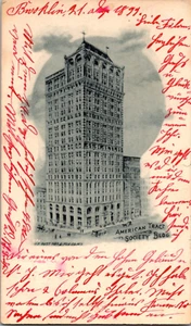 1899 American Tract Society Building Cartolina Brooklyn NY indivisa - Foto 1 di 2