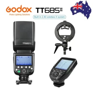 Godox TT685II TT685IIC TTL,HSS camera Flash with XPRO-C,S-type Bracket Holder - Picture 1 of 12