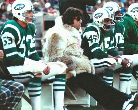 New York Jets JOE NAMATH fur coat Glossy 8x10 Photo Football Print Poster HOF 85 Cover