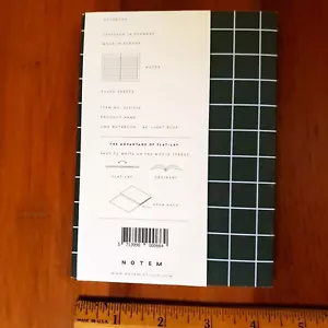 Notem Uma Flat Lay A6 Green Plain Ruled Notebook 160 Pages Journal Waterproof SC - Picture 1 of 4