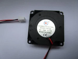 2 pcs Brushless DC Cooling Blower Fan 4010B 12V 40x40x10mm Ball Bearing 2 Wire - Picture 1 of 5