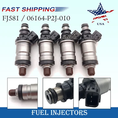 4pcs Fuel Injectors For 1996-2001 ACURA INTEGRA 1.8L L4 06164-P2J-010 /FJ581 Foto 1 de 4