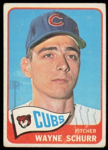1965 TOPPS WAYNE SCHURR CHICAGO CUBS #149 VG - CORNERS