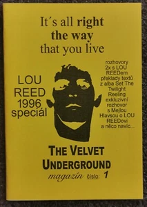 Velvet Underground Magazine #1, It's all right the way that you live, A5, CZECH! - Picture 1 of 4