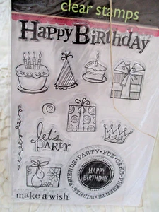 KELLY'S BIRTHDAY CLEAR STAMPS ~ HAMPTON ART - Bild 1 von 3