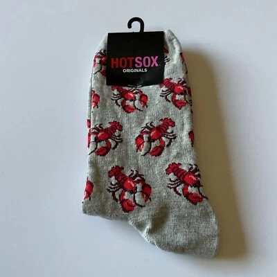 HOT SOX WOMENS LOBSTER PRINT SOCKS OS NWT - Image 1 of 4