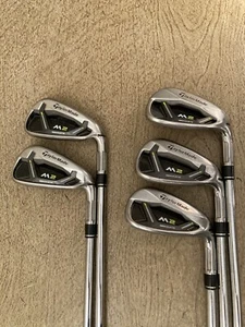 RH TaylorMade M2 Iron Set 5,7,8,9,PW (no 6 Iron) Steel Shaft Regular Flex KBS 80 - Picture 1 of 12