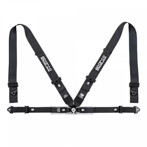 Sparco FIA 4-Point Harness Set 04716M1NR (Color: Black) - Picture 1 of 1