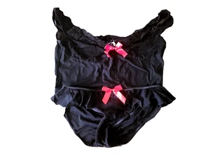 Size Medium Elegant Moments Sheer Pajama Top and Matching Bikini Panty - Picture 1 of 2