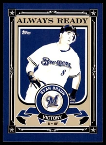 2009 Topps Updates & Highlights Propaganda Ryan Braun R38 Milwaukee Brewers - Picture 1 of 2