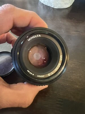 Minolta MD 50mm 1:2 Lens - USED No Lens Cap - Image 1 of 4