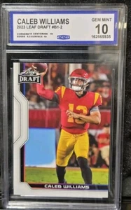 2023 Leaf Draft - V1 #B1-2 Caleb Williams (RC) - Picture 1 of 6