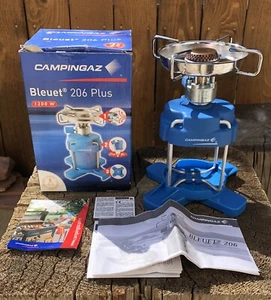 Vtg Campingaz BLEUET 206 Plus Butane Camping Stove - Picture 1 of 12