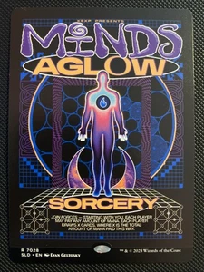 English - MTG Minds Aglow - Borderless - Secret Lair (7028) - Picture 1 of 1
