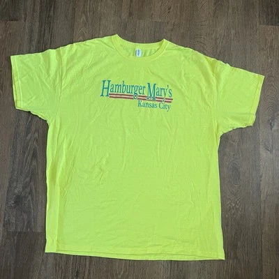 Hamburger Mary’s Kansas City Drag Bar Graphic T-Shirt LGBTQ Yellow Bright - Image 1 of 4