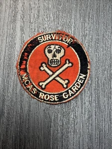US Marine Corps USMC Vietnam War Survivor MCAS Rose Garden Vintage Patch - Picture 1 of 2