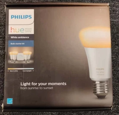 Philips Hue White Ambiance 800 Lumen (60W) Starter Kit (3 bulbs), OBN, O4 - Image 1 of 4