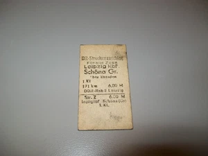 Fahrkarte Fahrschein EISENBAHN Bahn Reichsbahn  DR leipzig H dresden schöna #129 - Bild 1 von 2