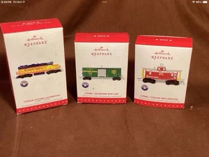 Hallmark Christmas ornament, 2015 Cheesier locomotive, boxcar, caboose CH 10 #3 - Picture 1 of 4