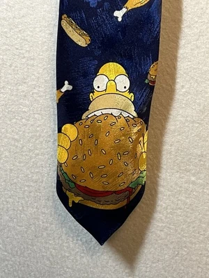 Corbata Matt Groenings Homer Simpson Azul Novedad Foto 1 de 4
