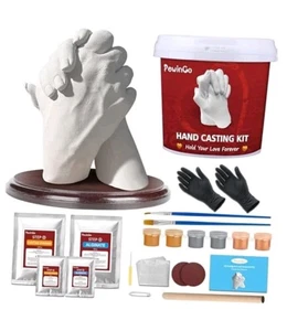  Handgussset Paare mit Sockel, Gips Handform Gießset, Handform  - Bild 1 von 6
