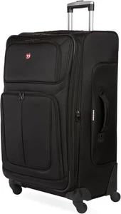 SwissGear Sion Softside Expandable Luggage, Checked-Large 29-Inch, Black - Picture 1 of 11