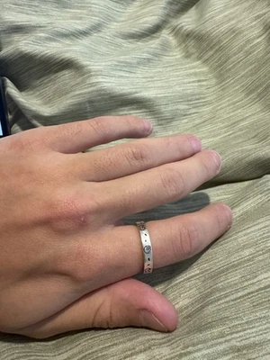 Gucci  Ring , Ghost ,  4mm  Sterling Silver,  Size 9 - Image 1 of 4