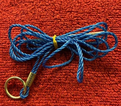 Cuerda de lujo vintage de 70 pulgadas azul (B233) Foto 1 de 2