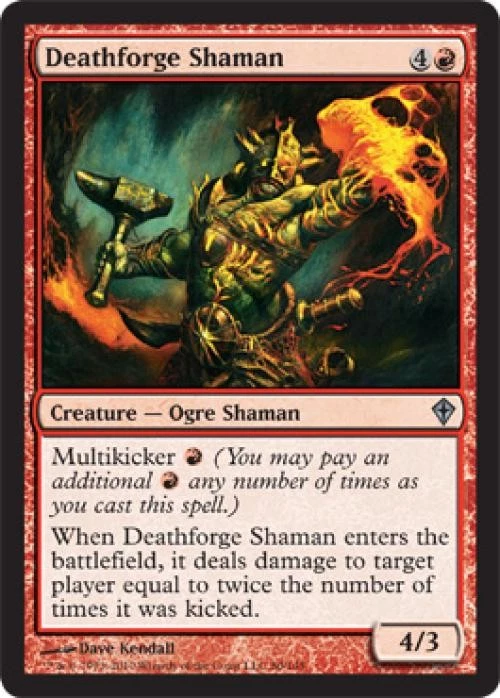 Deathforge Shaman -Foil Light Play MTG Worldwake - Image 1 of 1