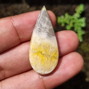Cabujón lágrima jaspe abejorro amarillo natural 27,65 quilates 37x16x5,5 mm - Imagen 1 de 4