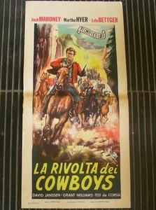 LOCANDINA, LA RIVOLTA DEI COWBOYS, HAAS, MAHONEY, HYER, BETTGER, WESTERN - Picture 1 of 1