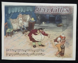 A5) Affiche publicité ancienne "Jean-Gilles" LABORATOIRE LE BRUN Eucalyptine... - Picture 1 of 2