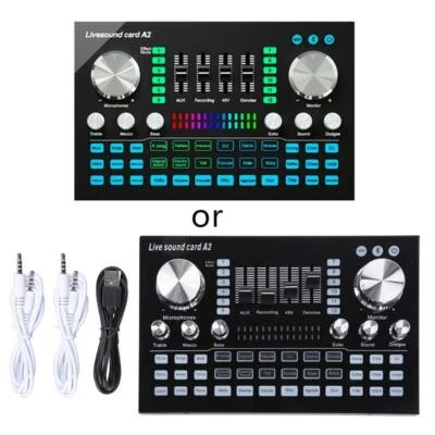 Professional Audio Mixer Adjust Stereo Sound Card Board Audio Mixing Console - Image 1 of 4