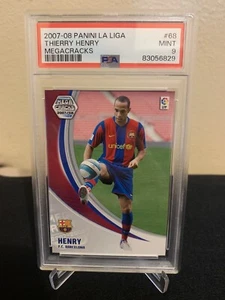 2007-08 Panini Megakracks #68 Thierry Henry Barcelona PSA 9 - Neuwertig - Bild 1 von 2