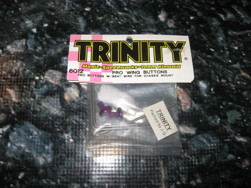 Vintage RC Trinity Pro Wing Button Pre Bent Wire Set Bi Metal Purple (2) 6012 - Image 1 of 1