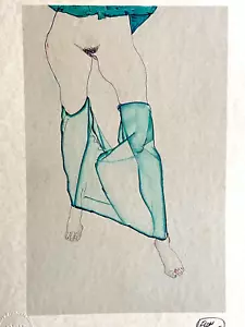Egon Schiele Litografía COA Original Sellada Firmada Op (Edvard Munch) - Imagen 1 de 8