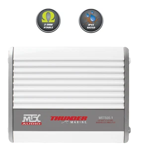MTX WET500.1 500W RMS Mono Block Class D Marine Amplifier WARRANTY FREE SHIPPING - Picture 1 of 4